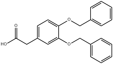 2-(3,4-Bis(benzyloxy)phenyl)acetic acid 结构式
