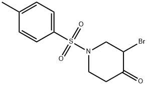 1-对甲苯磺酰基-3-溴-哌啶-4-酮 结构式