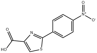 2-(4-硝基苯基)噻唑-4-羧酸 结构式