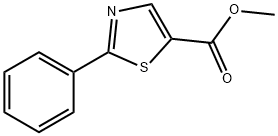 2-苯基-5-噻唑羧酸甲酯 结构式