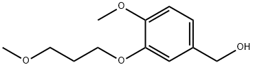 4-甲氧基-3-(3-甲氧丙氧基)苯甲醇 结构式