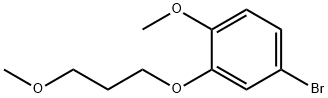 4-溴-1-甲氧基-2-(3-甲氧基丙氧基)苯 结构式