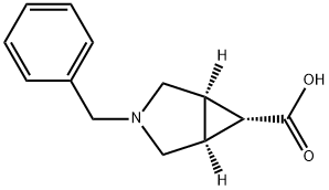 exo-3-Benzyl-3-azabicyclo[3.1.0]hexane-6-carboxylic acid 结构式