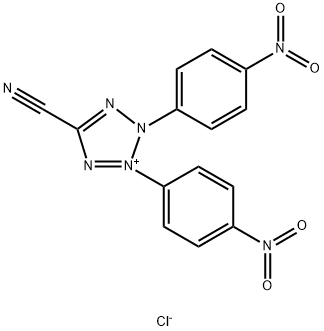 5-Cyano-2,3-bis(4-nitrophenyl)-2H-tetrazolium chloride 结构式