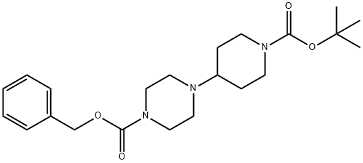 N-BOC-4-(4-CBZ-哌嗪基)哌啶 结构式