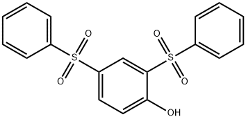 2,4-二苯砜基苯酚(DBSP) 结构式