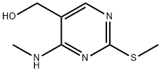 (4-(甲基氨基)-2-(甲硫基)嘧啶-5-基)甲醇 结构式