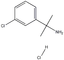 1-(3-氯苯基)-1-甲基乙胺 结构式