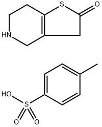 4,5,6,7-四氢噻吩并[3,2-C]吡啶-2(3H)-酮 4-甲基苯磺酸盐 结构式
