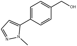 4-(1-甲基-1H-吡唑-5-基)苯甲醇 结构式