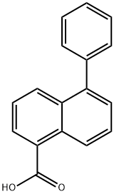 5-Phenylnaphthalene-1-carboxylic acid 结构式