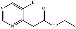 5-溴-4-嘧啶乙酸乙酯 结构式