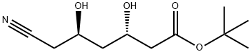 (3S,5R)-6-Cyano-3,5-dihydroxy-hexanoic Acid tert-Butyl Ester 结构式