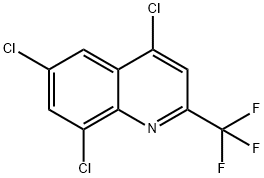 4,6,8-TRICHLORO-2-(TRIFLUOROMETHYL)QUINOLINE 结构式