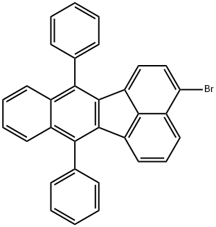 3-溴-7,12-二苯基苯并[K]荧蒽 结构式