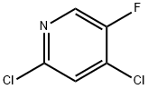 2,4-二氯-5-氟吡啶 结构式