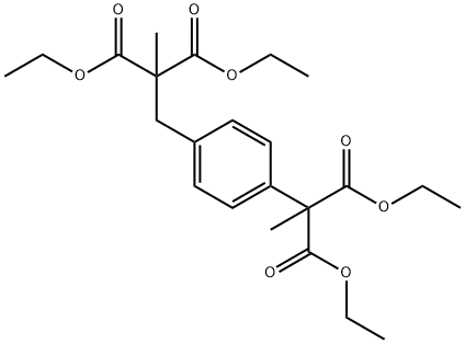 Diethyl 2-[4-(2,2-Dicarboethoxypropyl)phenyl]-2-methyl Malonate 结构式