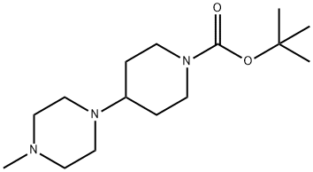 4-(4-甲基-1-哌嗪基)-1-哌啶甲酸叔丁酯 结构式