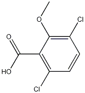 3,6-Dichloro-2-methoxybenzoic acid 结构式