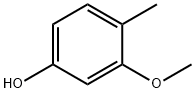 3-甲氧基-4-甲基苯酚 结构式