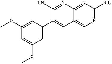 6-(3,5-Dimethoxyphenyl)pyrido[2,3-d]pyrimidine-2,7-diamine 结构式