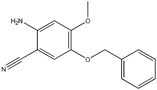 2-氨基-5-(苄氧基)-4-甲氧基苯腈 结构式