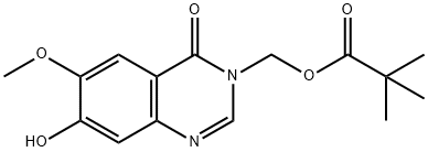 3-POM-6-甲氧基-7-羟基喹唑啉-4-酮 结构式