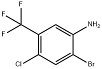 2-溴-4-氯-5-三氟甲基苯胺 结构式