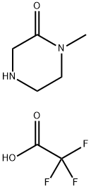 1-甲基哌嗪-2-酮 三氟乙酸酯 结构式