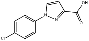1-(4-氯苯基)吡唑-3-甲酸 结构式