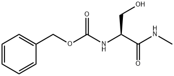 (S)-(3-羟基-1-(甲基氨基)-1-氧代丙-2-基)氨基甲酸苄酯 结构式