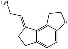 (E)-2-(1,6,7,8-四氢-2H-茚并[5,4-B]呋喃-8-亚基)乙胺 结构式