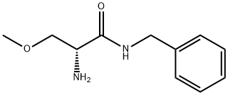 (2R)-2-氨基-3-甲氧基-N-(苯基甲基)丙酰胺 结构式