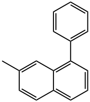 2-Methyl-8-phenylnaphthalene 结构式
