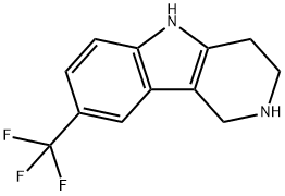 2,3,4,5-四氢-8-(三氟甲基)-1H-吡啶并[4,3-B]吲哚 结构式