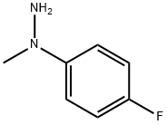 1-(4-氟苯基)-1-甲基肼 结构式