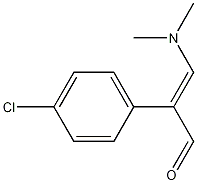 2-(4-Chlorophenyl)-3-(dimethylamino)acrolein 结构式