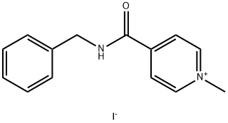 1-甲基-4-[[(苯基甲基)氨基]羰基]吡啶碘化物 结构式