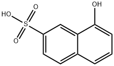 1-Hydroxynaphthalene-7-sulfonic acid 结构式