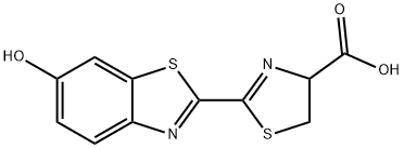 4,5-二氢-2-(6-羟基-2-苯并噻唑)-4-噻唑羧酸 结构式