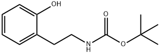 (2-羟基苯乙基)氨基甲酸叔丁酯 结构式