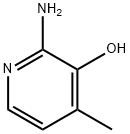 2-氨基-3-羟基-4-甲基吡啶 结构式