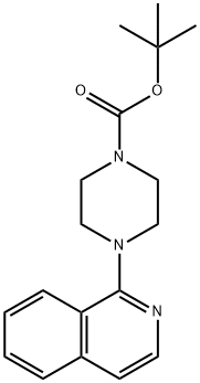 1-叔丁氧羰基-4-异喹啉-1-基-哌嗪 结构式