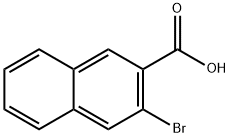 3-溴萘-2-羧酸 结构式