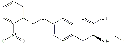 O-(2-硝基苄基)-L-酪氨酸盐酸盐 结构式