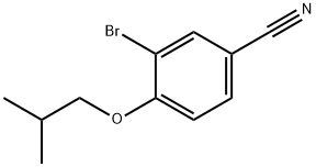 3-溴-4-(2-甲基丙氧基)苯甲腈 结构式