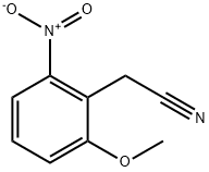 (2-甲氧基-6-硝基苯基)乙腈 结构式