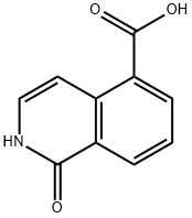 1,2-二氢-1-氧代-5-异喹啉甲酸 结构式