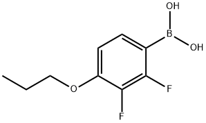 2,3-二氟-4-丙氧基苯硼酸 结构式