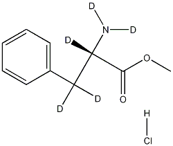 L-Phenylalanine-d5 Methyl Ester Hydrochloride 结构式